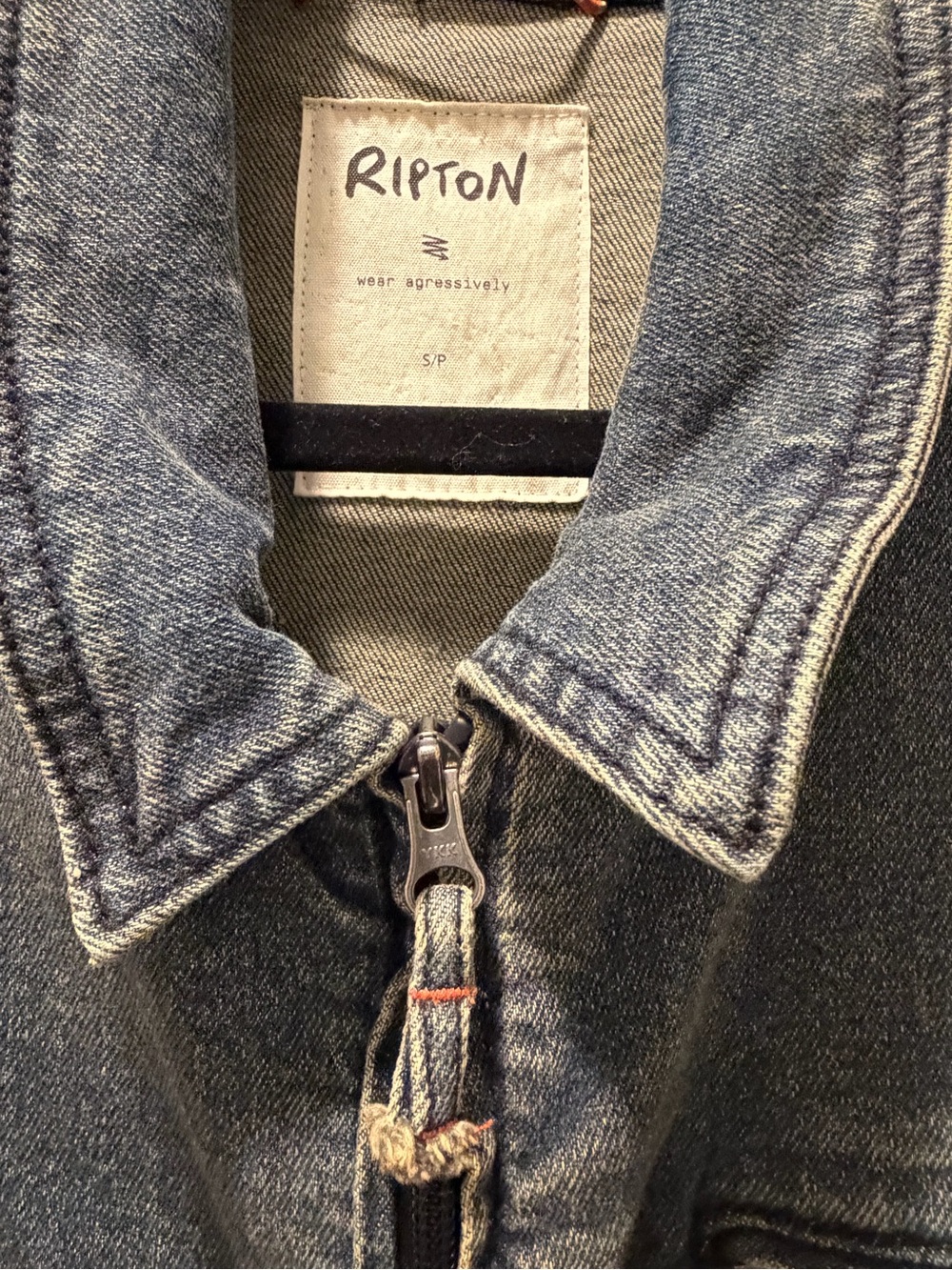 Ripon Washed Indigo Denim Zip-Up Jacket - Picture 4 of 6